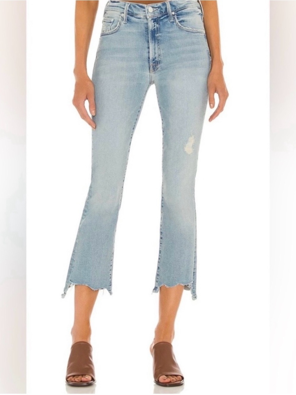 MOTHER Women's Insider Crop Step Chew Jeans